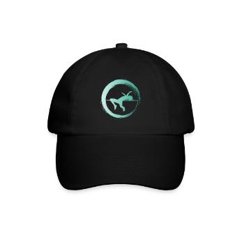 Sporty Hobby Leidenschaft Hochsprung - Baseballkappe - Schwarz/Schwarz - Vorne
