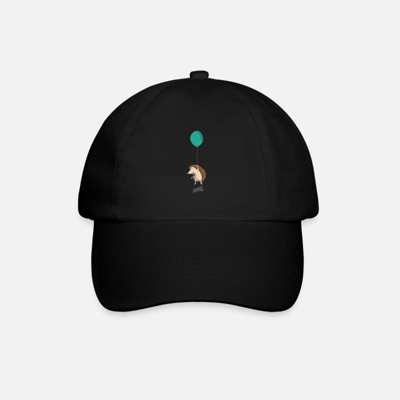 Flying hedgehog - Baseball Cap - black/black