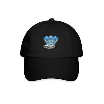 Engine - engine block - Baseball Cap - black/black - Front