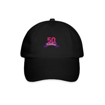 Anniversaire 50 &Fabolous 50e anniversaire - Cadeau - Casquette classique - noir/noir - Devant