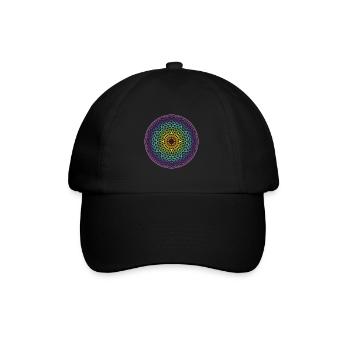 Torus Yantra - Baseballkappe - Schwarz/Schwarz - Vorne