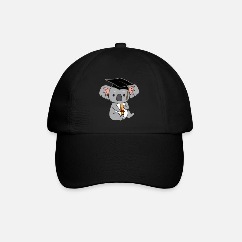 Koala avec diplôme - Casquette classique - noir/noir