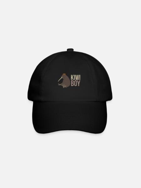 New Zealand Kiwi Boy Partnerlook Lustige Geschenk - Baseballkappe - Schwarz/Schwarz