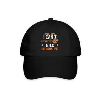 Je ne peux pas manger une autre bouchée oh regarde... - Casquette classique - noir/noir - Devant
