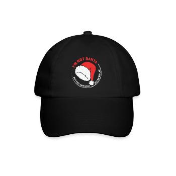 Fête de Noël Claus Joyeux Noël T-shirt - Casquette classique - noir/noir - Devant