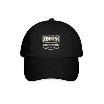 Unzurechnungsfähig Büro, Arbeit, Morgenmuffel - Baseballkappe - Schwarz/Schwarz - Vorne