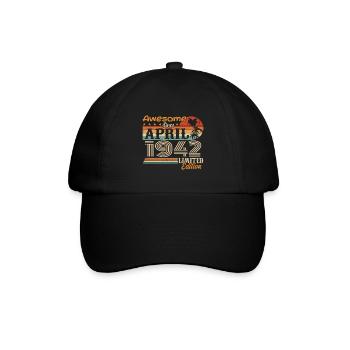 Les légendes sont nées en avril 1942 - Casquette classique - noir/noir - Devant