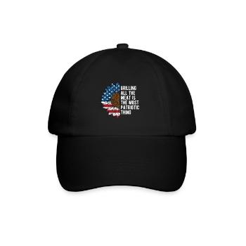 The Most Patriotic Thing 4th of July Party Fourth - Baseball Cap - black/black - Front
