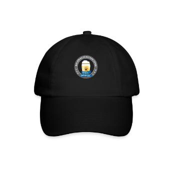 kein alkohol bier prost trinken saufen Humor Party - Baseballkappe - Schwarz/Schwarz - Vorne