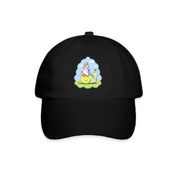 Licorne drôle escargot cadeau d'anniversaire enfant - Casquette classique - noir/noir - Devant