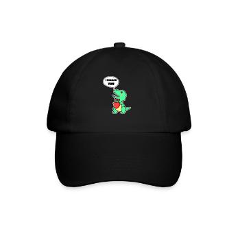 Dino Day vous donne son cadeau coeur de la Saint-Valentin - Casquette classique - noir/noir - Devant