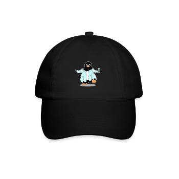 Penguin comic scientist chimie biologie - Casquette classique - noir/noir - Devant