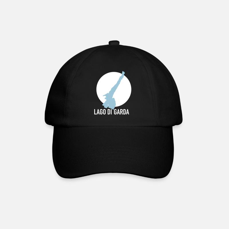 LAGO DI GARDA – Gardasee - Baseballkappe - Schwarz/Schwarz