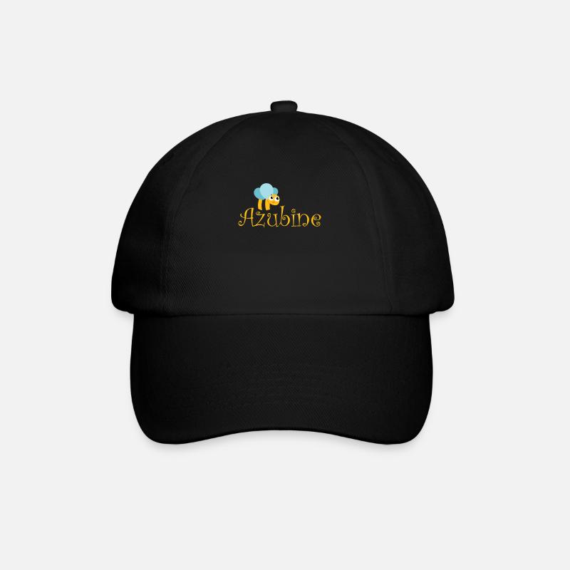 AZUBI Azubine, Azubiene Geschenk T-Shirt - Baseballkappe - Schwarz/Schwarz