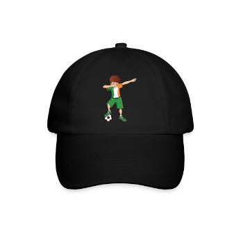 Dab Dabbing Irlande football joueur de maillot de football - Casquette classique - noir/noir - Devant