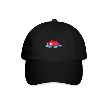 Fish without water - Baseball Cap - black/black - Front