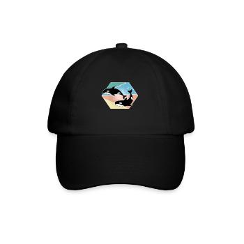 Baleine - Casquette classique - noir/noir - Devant
