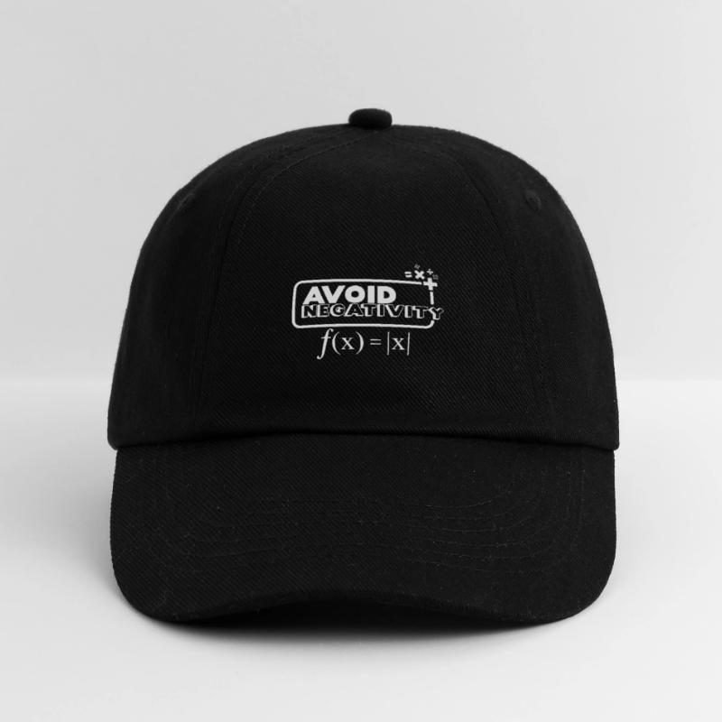 Avoid Negativity - Funny Math Nerd Gift Baseball Cap