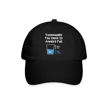Techniquement, le verre est toujours plein - Casquette classique - noir/noir - Devant