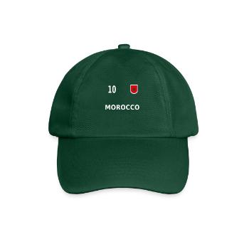 Maillot de football marocain 2018 numéro 10 - Casquette classique - vert bouteille - Devant
