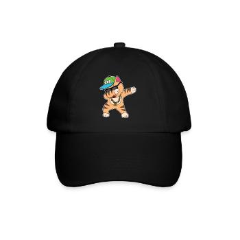 Cat banana kitten meow kitty cat cat lady - Baseball Cap - black/black - Front