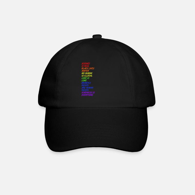 La science est réelle - LGBT - Casquette classique - noir/noir