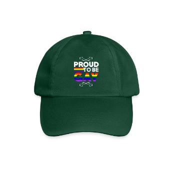 Proud to be gay - Baseballkappe - Flaschengrün - Vorne