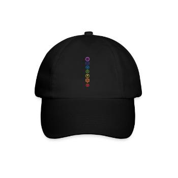 People who love Chakra Sacred Symbol Gift Idea - Baseball Cap - black/black - Front