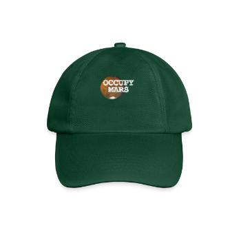 Mars Occupy Mars colonization of Mars - Baseball Cap - bottle green - Front