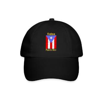 Tee shirt Cadeau Musique Latino Salsa de Puerto Rico - Casquette classique - noir/noir - Devant