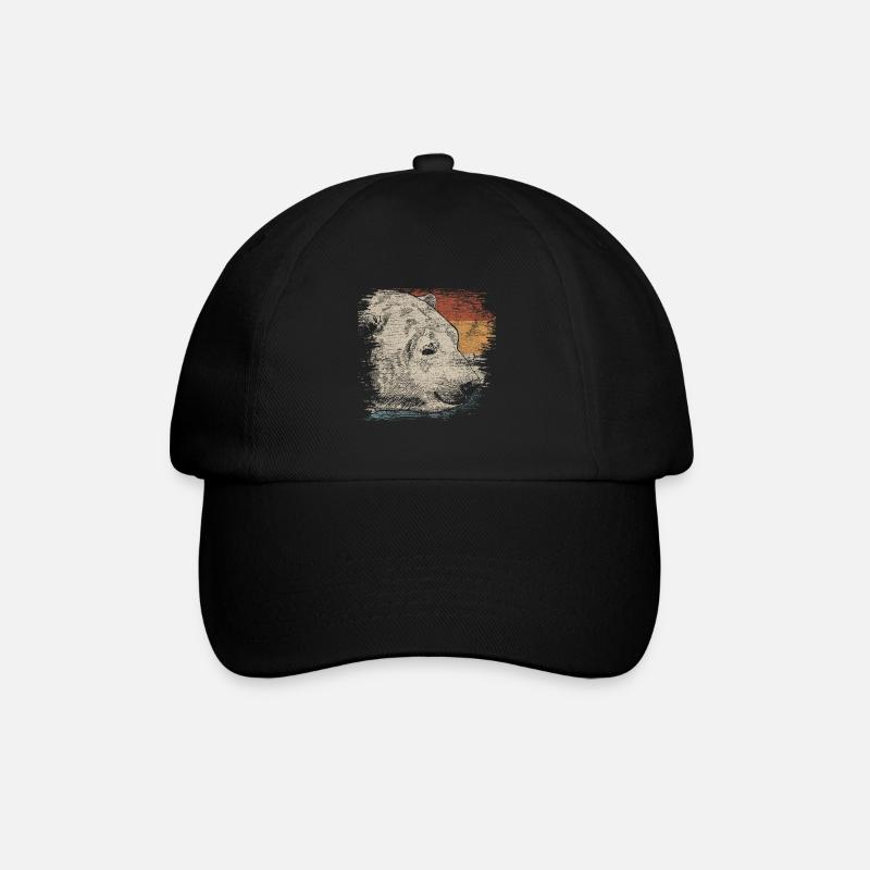 Eisbär - Baseballkappe - Schwarz/Schwarz