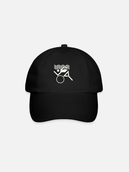 Swim Bike Run - Baseball Cap - black/black