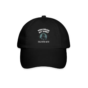introvert - Baseball Cap - black/black - Front