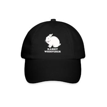 Rabbit Whisperer - Baseball Cap - black/black - Front