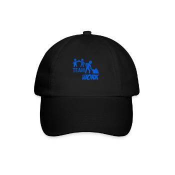 Construction worker construction site teamwork - Baseball Cap - black/black - Front