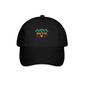 Bonne idée de cadeau de fête du nouvel an - Casquette classique - noir/noir - Devant