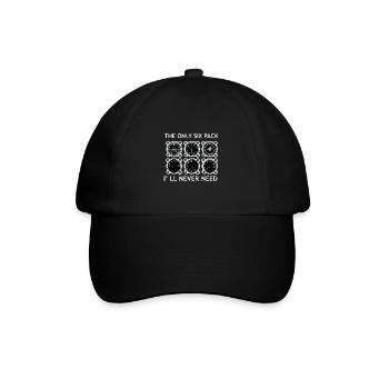 Pilot airplane glider pilot gift - Baseball Cap - black/black - Front