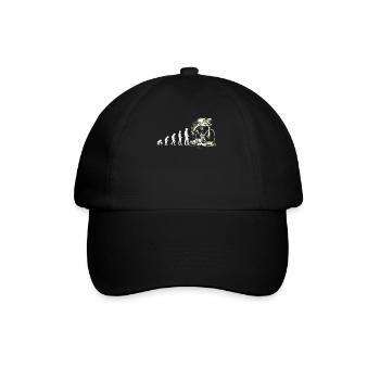 Evolution canoe angler white - Baseball Cap - black/black - Front