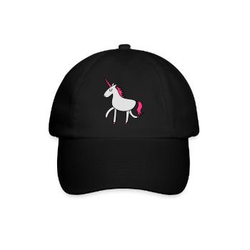 Cute Unicorn - Baseball Cap - black/black - Front