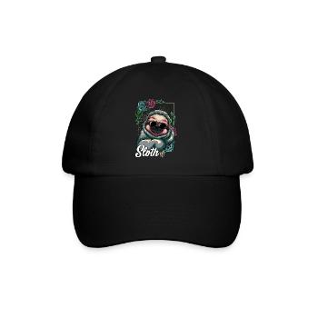 Cool sloth chill sunglasses wildlife gift - Baseball Cap - black/black - Front