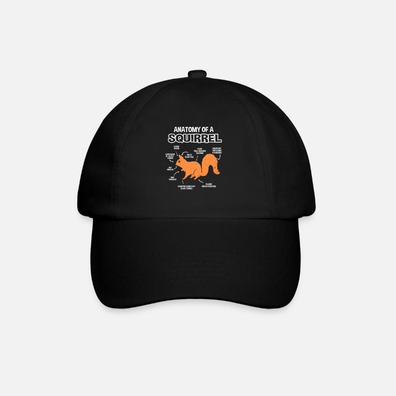 Squirrel - Baseball Cap - black/black
