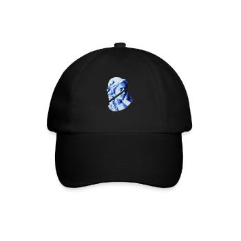 Ästhetische Vaporwave weibliche griechische Marmorstatue - Baseballkappe - Schwarz/Schwarz - Vorne