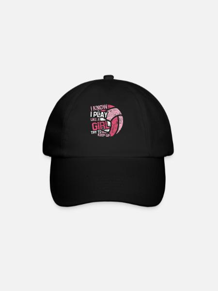 Play Like A Girl Volleyball - Casquette classique - noir/noir