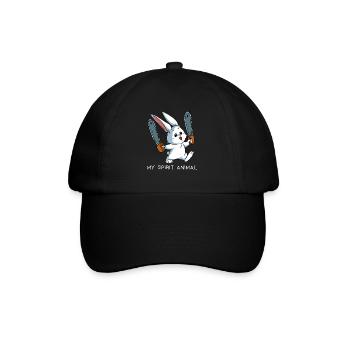 Spirit Animal Bunny Chainsaw Bunny Gift - Baseball Cap - black/black - Front
