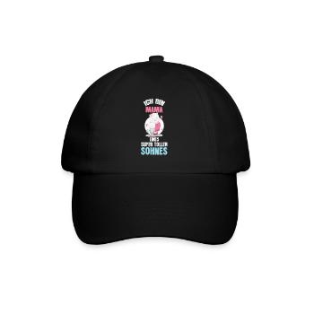 Ich bin Mama eines super tollen Sohnes - Baseballkappe - Schwarz/Schwarz - Vorne