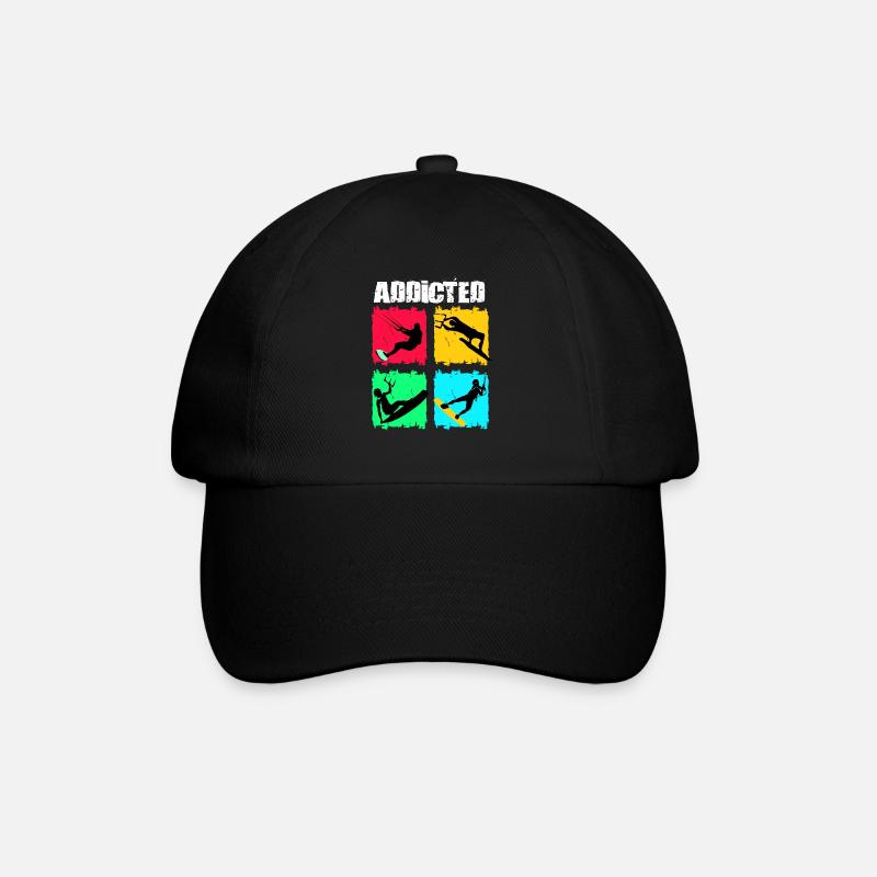 Kiteboard Kite kite-kite-cadeau kite-surf - Casquette classique - noir/noir