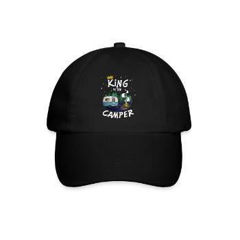 Camper King - pour camping, plein air, camping - Casquette classique - noir/noir - Devant