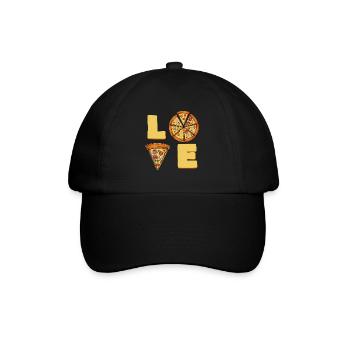 Pizza Love - Baseball Cap - black/black - Front