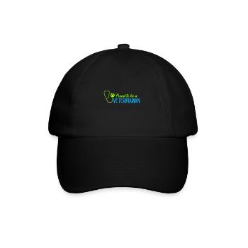 Tierarzt - Baseballkappe - Schwarz/Schwarz - Vorne