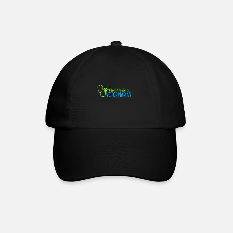 Tierarzt - Baseballkappe - Schwarz/Schwarz
